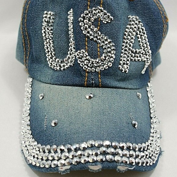 Womens USA Silver Baseball Cap - Picture 10 of 15